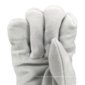 AB-Grad Kuh geteiltes Leder Hi-Viz Reflektierende silberne Stoff Rückenkuh Leder Arbeit Handschuhe